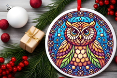 Round Christmass Ornament PNG Product Image 2