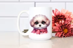 Baby Bichpoo with Big Eyes | Sublimation | Clipart Product Image 2