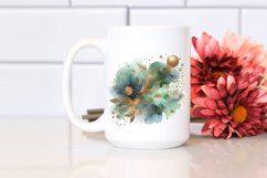 Colorful Watercolor Greenish Foil | Sublimation Clipart Product Image 2