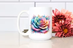 Vibrant Rose -like Watercolor PNG Product Image 2