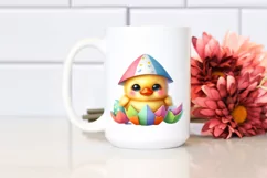 Vibrant Cute Baby Duck Paper Helmet Clipart Product Image 2