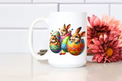 Watercolor Colorful Easter Clipart |T-shirt, Mug, Tumbler Product Image 2