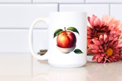 Watercolor Nectarine | Sublimation Clipart Product Image 2