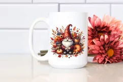 Autumn Gnome Watercolor PNG Product Image 2