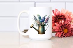 Artistic Watering Can with Delphinium Product Image 2