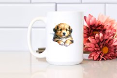 Colorful Baby Dog | Sublimation | Clipart Product Image 2