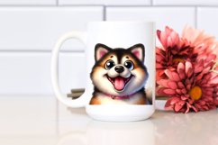 Cute Funny Akita Watercolor | Sublimation Clipart Product Image 2