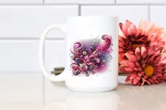 Colorful Magenta Glittery Foil | Sublimation Clipart Product Image 2