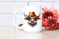 Funny Bull Portrait Hat Clipart Product Image 2
