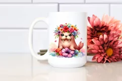 Monkey Made of Flowers, Transparent PNG Product Image 2