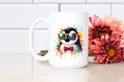 Colorful Quirky Penguin Art Clipart Product Image 2