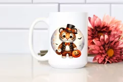 Cute Baby Tiger Star Halloween PNG Product Image 2