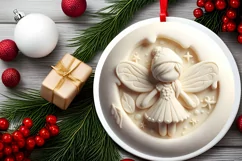 Round Christmas Fairy PNG Product Image 2