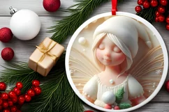 Round Christmas Fairy PNG Product Image 2