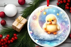 Digital Painting Christmas Duck PNG Product Image 2