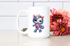 Nightclub Dancer Unicorn, PNG Product Image 2