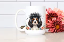 Watercolor Baby English Springer Spaniel Clipart Product Image 2