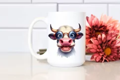 Funny Bull Portrait es Clipart Product Image 2