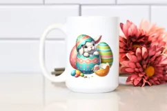Watercolor Colorful Easter Clipart |T-shirt, Mug, Tumbler Product Image 2