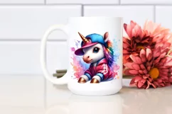 Baby Unicorn Krump Dancer, PNG Product Image 2