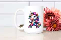 Baby Unicorn Krump Dancer, PNG Product Image 2
