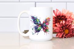 Vibrant Butterfly made of Flowers PNG Product Image 2