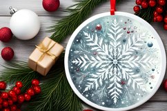 Round Christmas Ornament Sublimation|Clipart Product Image 2