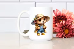 Cute Watercolor Baby Bear | Sublimation | Clipart Product Image 2