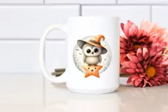 Cute Baby Owl on Star, Transparent PNG Product Image 2