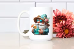 Gnome with Beach Gear Digital Painting Clipart Product Image 2