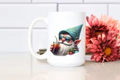 Gnome with Beach Gear Digital Painting Clipart Product Image 2