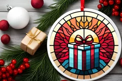 Round Christmas Ornament Sublimation|Clipart Product Image 2