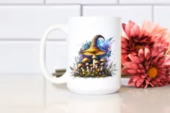 Detailed Mushroom Watercolor Splash PNG Product Image 2