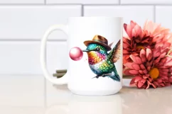 Colorful Quirky Hummingbird Art Clipart Product Image 2