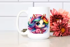 Expressive Baby Unicorn, Transparent PNG Product Image 2