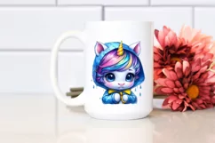 Expressive Baby Unicorn, Transparent PNG Product Image 2