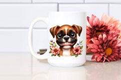 Watercolor Cute Baby Boxer Clipart Product Image 2