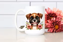 Watercolor Cute Baby Boxer Clipart Product Image 2