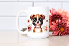 Watercolor Cute Baby Boxer | Clipart Product Image 2