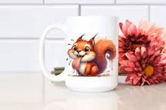Funny Squirrel Portrait with Tongue Out | Sublimation Product Image 2