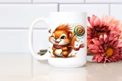 Funny Squirrel Portrait with Tongue Out | Sublimation Product Image 2