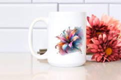 Abstract Vibrant Lily Made of PNG Product Image 2