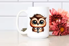 Funny Baby Owl Portrait with Large Goofy Smile Product Image 2