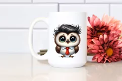 Funny Baby Owl Portrait with Large Goofy Smile Product Image 2