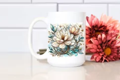 Detailed Stained Magnolia Marble Clipart Product Image 2