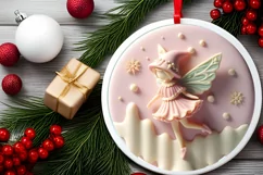 Pastel Christmas Fairy PNG Product Image 2