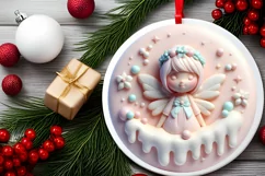 Pastel Christmas Fairy PNG Product Image 2