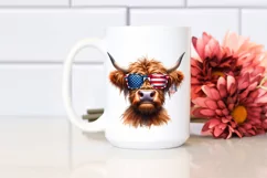 Highland Cow with Goofy Smile | Sublimation | Clipart Product Image 2