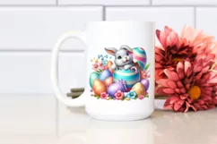 Watercolor Colorful Easter Clipart |T-shirt, Mug, Tumbler Product Image 2