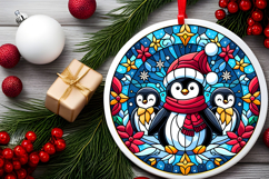 Round Christmass Ornament PNG Product Image 2